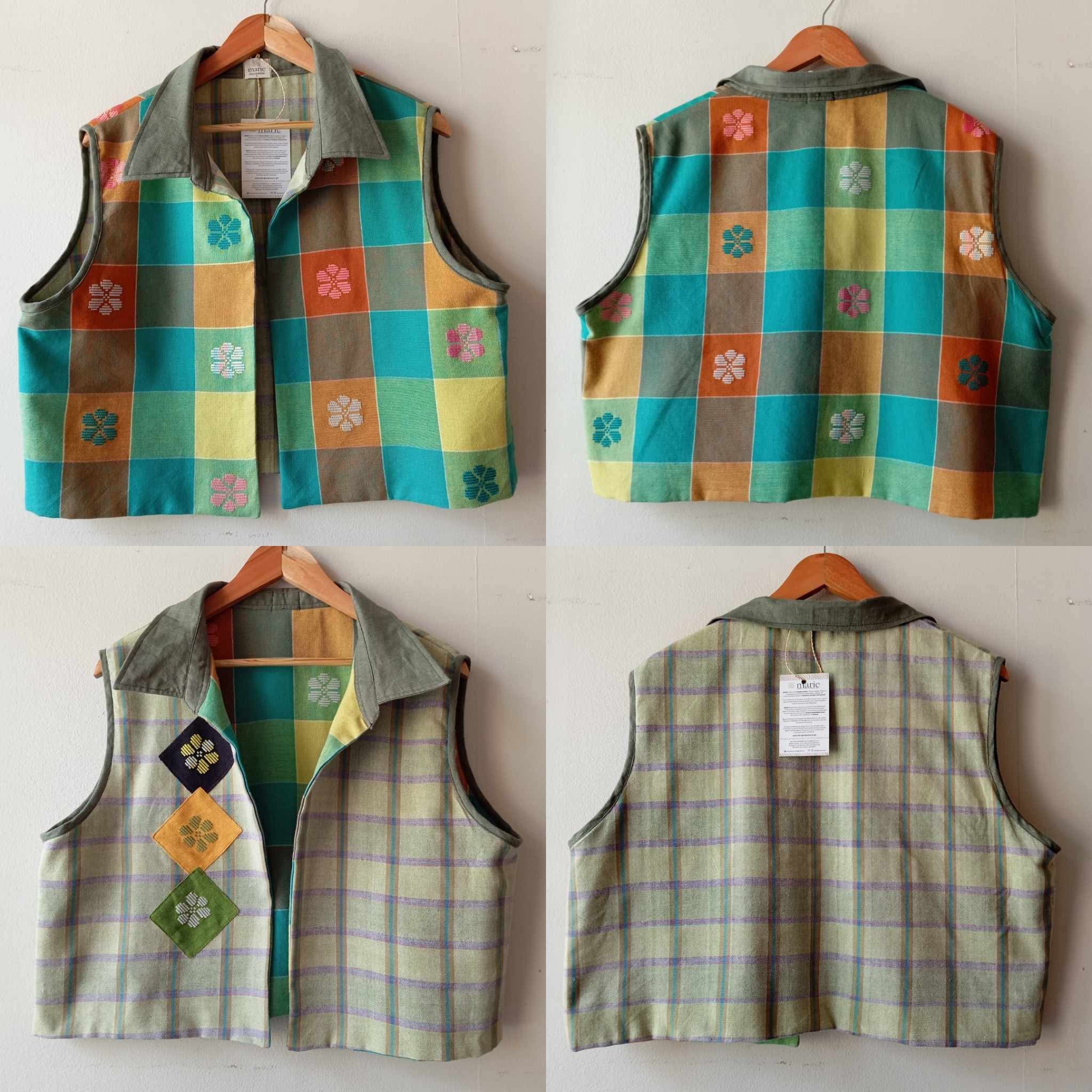 MASINING V1: REVERSIBLE GLENDA / NIKKA W/ PATCHES / GREEN GRAY COLLAR