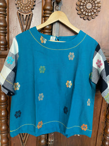 CLASSIC V2: BLUE GREEN FLOWERS / KRISTINA FLOWERS SLEEVES