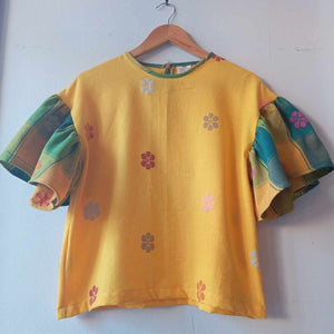 CORAZON: YELLOW FLOWERS W/ MELISSA SLEEVES