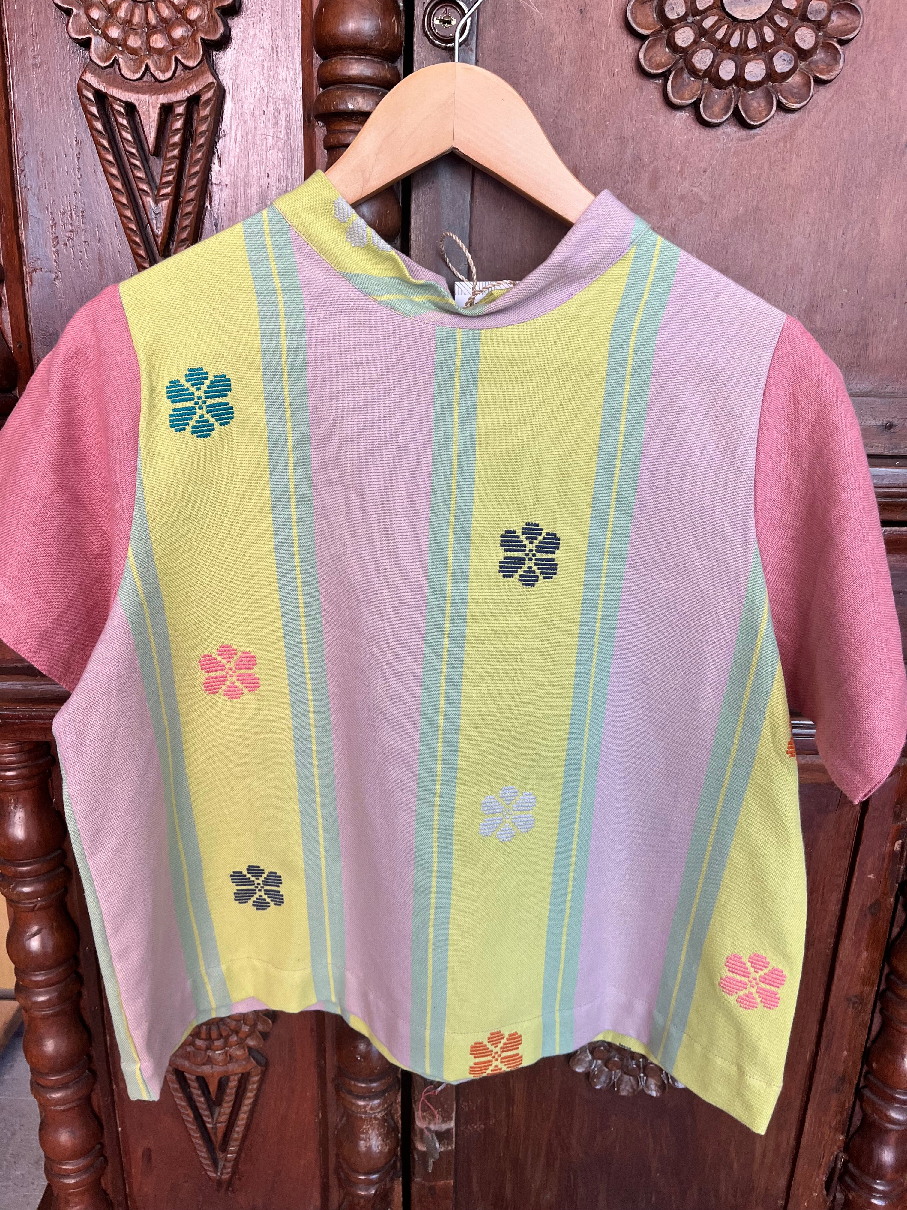 PAMANA V1: – MARGARITA W/ PINK LINEN SLEEVES