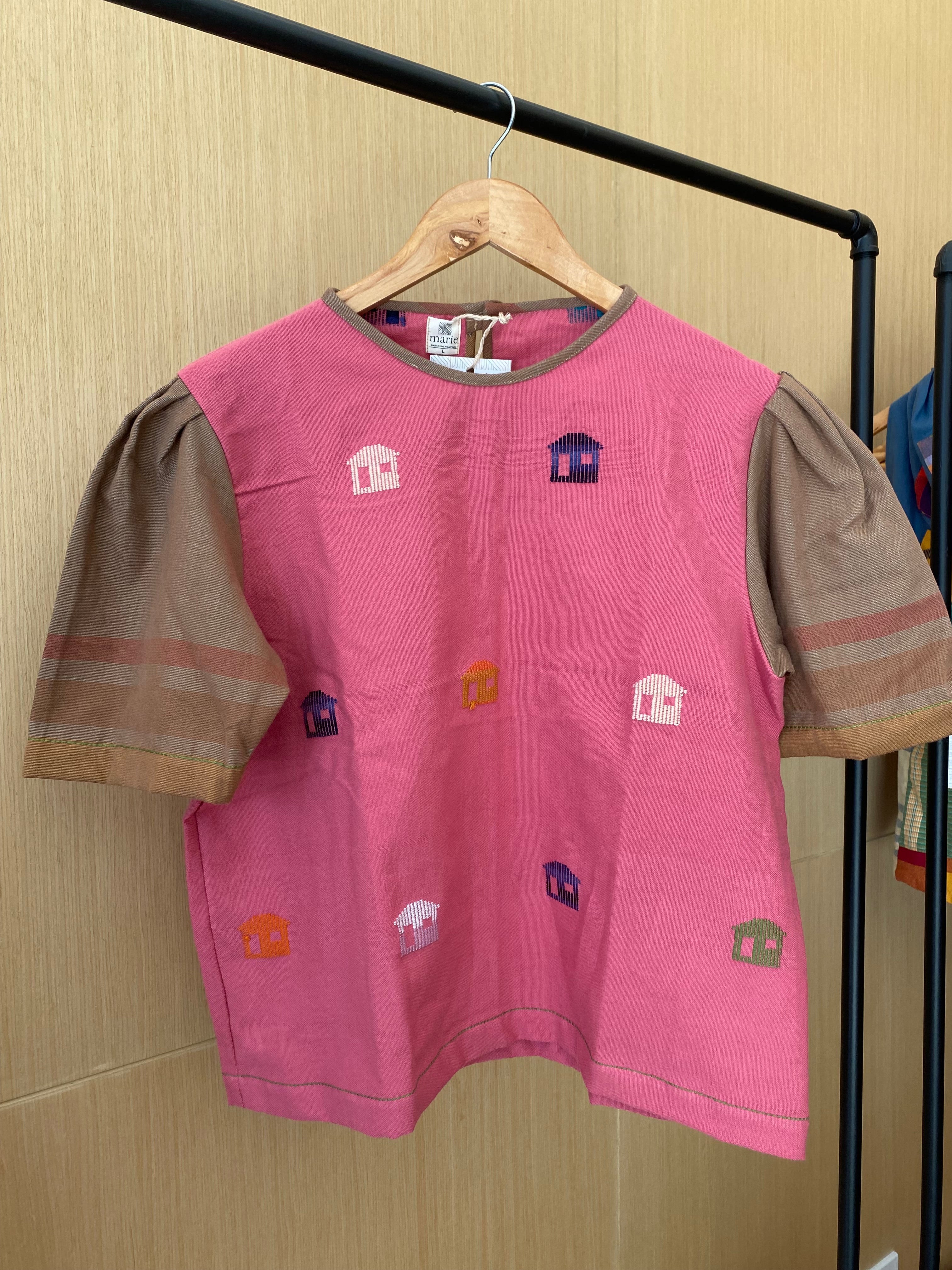 CLASSIC V1: PINK BK/ BROWN SLEEVES