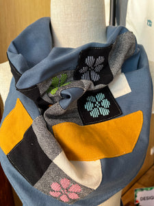 Scarf: Blue Gray Retaso D3