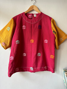 CLASSIC V2 : FUSHIA BAHAY KUBO/ YELLOW BK SLEEVES