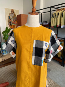 MASIGLA Collection: sunny yellow plain w/ Kristina sleeves & pocket