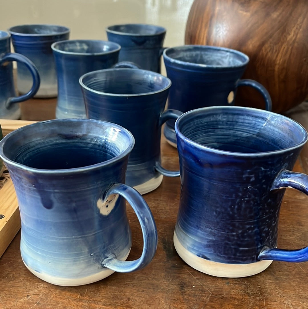 Blue mug by Oryoqi pottery