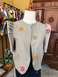 BOLERO: GRAY FLOWERS FULL