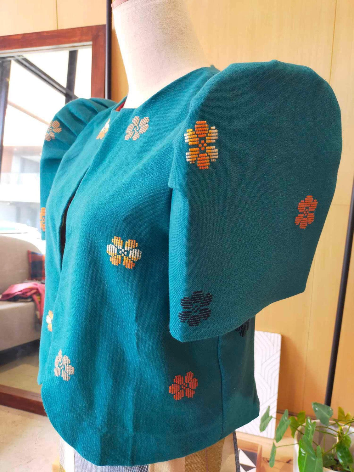 BOLERO: TEAL FLOWERS FULL