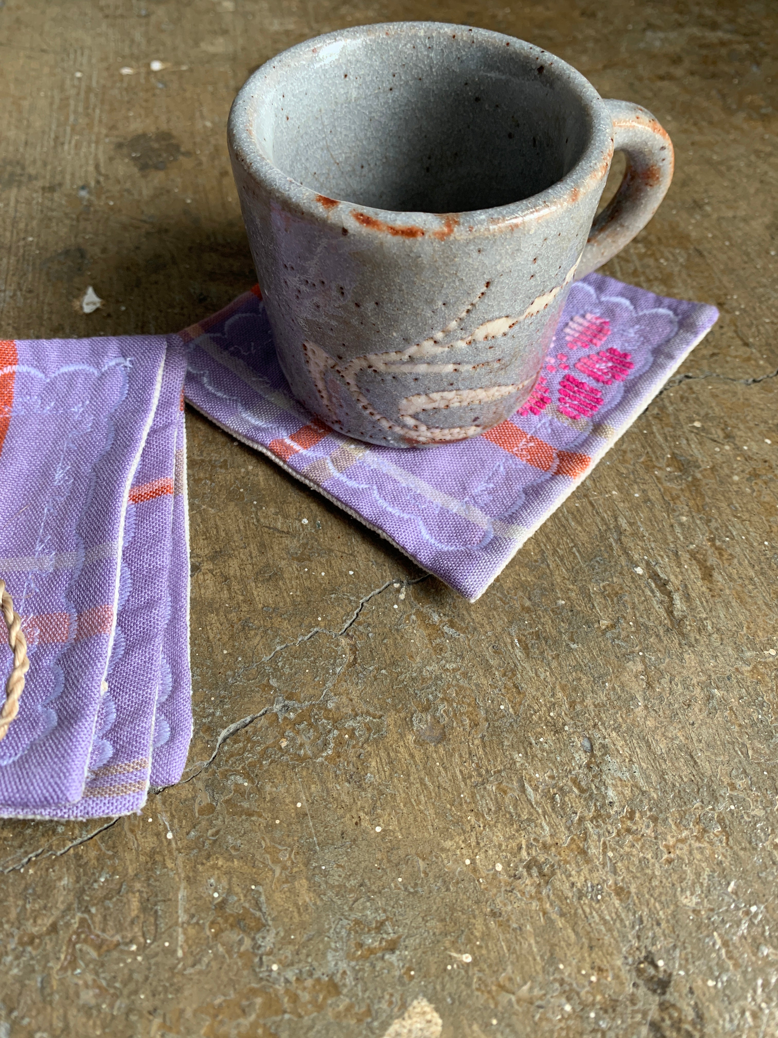 Rosalinda in Lilac Coasters - set of 6