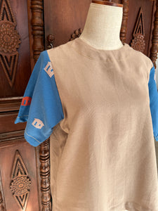 CLASSIC V2: L. brown with light blue BK sleeves